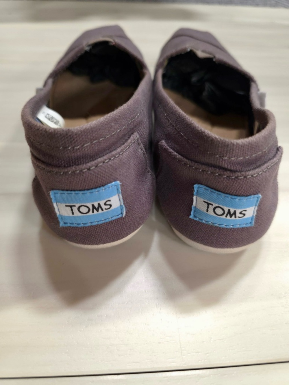 TOMS Canvas Slip-On Shoes in grey - Picture 3 of 5